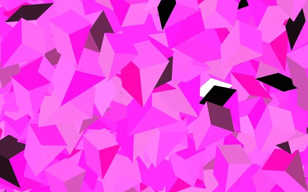 Sötét Rózsaszín Vektor Háttér Sokszögű Stílusban Modern Absztrakt Illusztráció Színes — Stock Vector