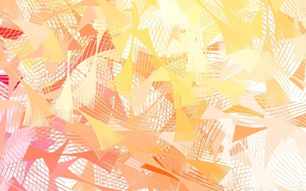 Heller Orangefarbener Vektorhintergrund Polygonalen Stil Abstrakte Gradienten Illustration Mit Dreiecken — Stockvektor