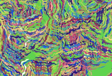 Wry çizgileri olan çok renkli ışık vektör düzeni. Değişken çizgileri olan renkli soyut çizimler. İşiniz için en iyi tasarım.