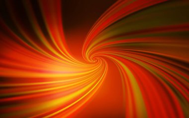 Bükülmüş çizgileri olan koyu turuncu vektör dokusu. Soyut ve gradyan renkte renkli çizimler. İş tasarımınız için şablon.