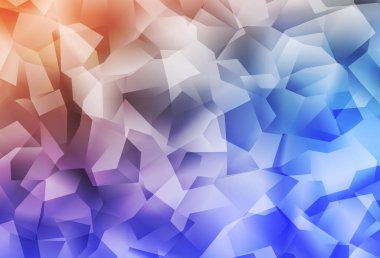 Açık mavi, sarı vektör üçgen arkaplan. Origami tarzında gradyan ile geometrik çizim. Web siteniz için yeni bir doku.