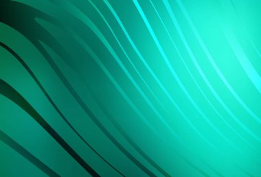 Açık yeşil çizgili vektör deseni. Değişken çizgileri olan renkli soyut çizimler. Tasarımınız için desen.