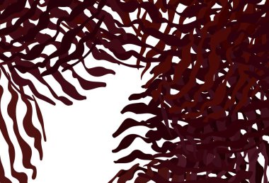 Bükülmüş çizgileri olan koyu kırmızı vektör arkaplanı. Basit eğri biçiminde parlak renkli bir illüstrasyon. Markan için yeni kompozisyon.