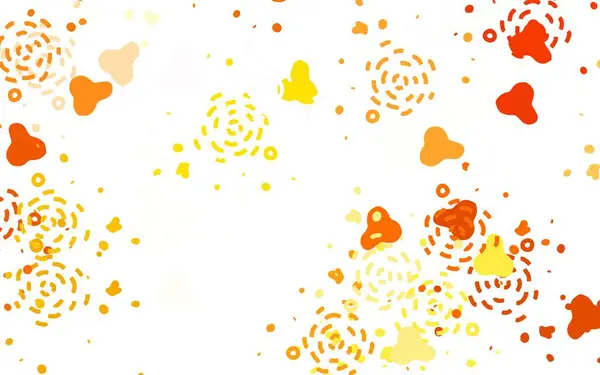 Текстура Светло Оранжевого Вектора Абстрактными Формами Красочные Хаотические Формы Градиентом — стоковый вектор
