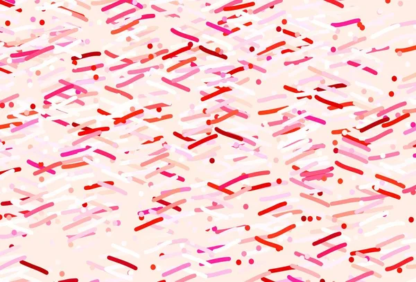 ライトピンク 繰り返し棒付きレッドベクトルテンプレート 線で描いた現代の幾何学的抽象画 ポスター バナーに最適なデザイン — ストックベクタ