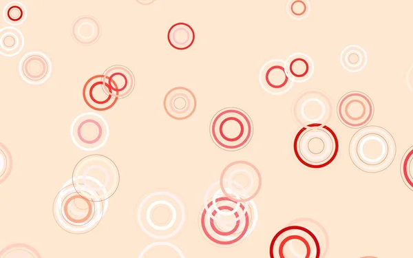 Φωτεινό Κόκκινο Διανυσματικό Μοτίβο Σφαίρες Θολή Φυσαλίδες Αφηρημένο Φόντο Πολύχρωμη — Διανυσματικό Αρχείο