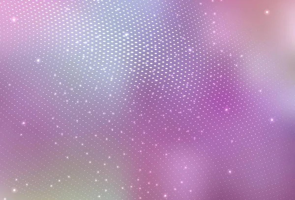 Light Purple Pink Vector Illustrazione Con Set Brillanti Cerchi Astratti — Vettoriale Stock