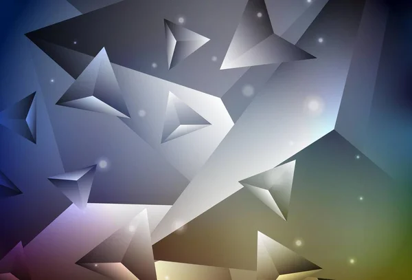 Mörk Flerfärgad Vektor Polygon Abstrakt Layout Elegant Ljus Polygonal Illustration — Stock vektor