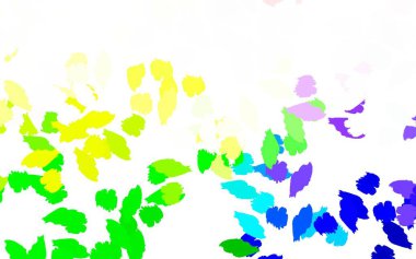 Memphis şekilli Light Multicolor vektör arkaplanı. Soyut gradyan şekilli basit renkli çizimler. Kartvizitiniz için modern tasarım.