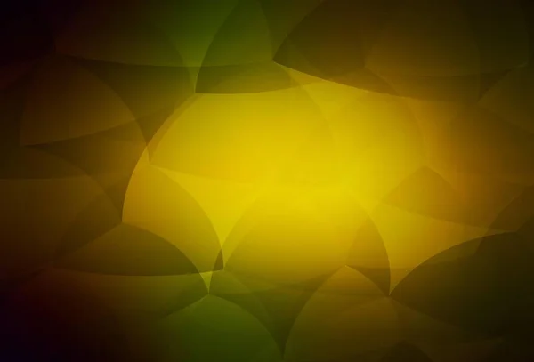 Темно Зеленый Желтый Векторный Фон Треугольниками Треугольники Абстрактном Фоне Красочным — стоковый вектор
