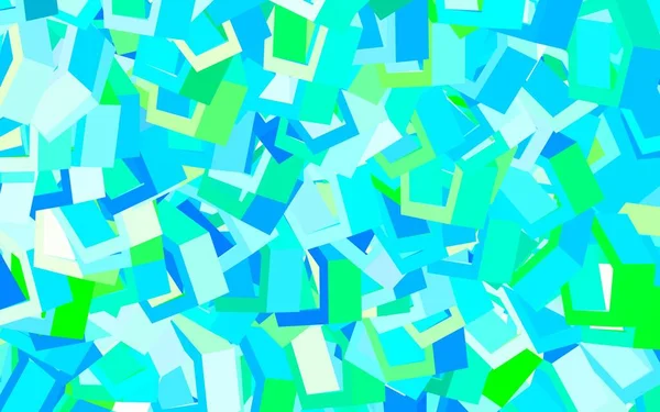Lichtblauwe Groene Vectortextuur Met Kleurrijke Zeshoeken Abstracte Illustratie Met Kleurrijke — Stockvector
