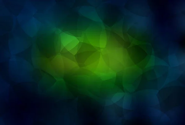 Темно Зеленый Желтый Фон Сияющая Многоугольная Иллюстрация Состоящая Треугольников Полигональный — стоковый вектор