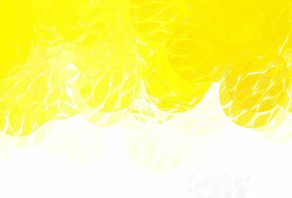 Světle Žlutý Vektorový Obrazec Náhodnými Tvary Dekorativní Design Abstraktním Stylu — Stockový vektor