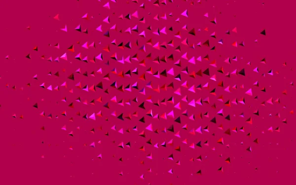 三角形のダークピンクのベクトルレイアウト 抽象的な背景にカラフルなグラデーションで三角形 小冊子やチラシの模様 — ストックベクタ