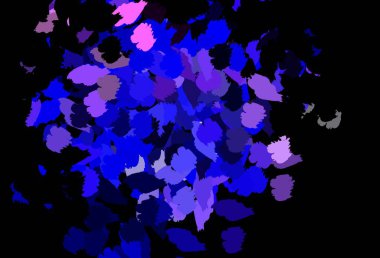 Lacivert, rastgele şekilli kırmızı vektör deseni. Soyut gradyan şekilli basit renkli çizimler. Kartvizitiniz için modern tasarım.