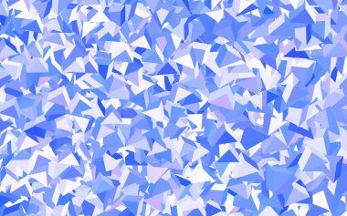 Üçgen biçiminde açık mor vektör dokusu. Soyut arkaplanda renkli eğimli üçgenler. İşiniz için en iyi akıllı tasarım.