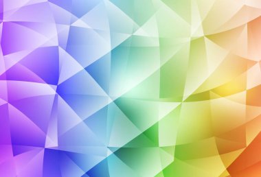 Açık Çokrenkli vektör çokgen desen. Üçgenli modern soyut çizim. Cep telefonunun arka planının şablonu.