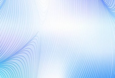 Açık Pembe, bükülmüş çizgileri olan mavi vektör şablonu. Soyut ve gradyan renkte renkli çizimler. Tasarımınız için basit şablon.