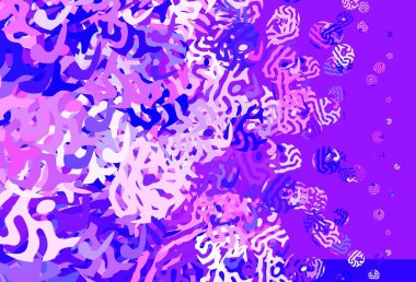 Açık Mor, soyut şekilli pembe vektör arkaplan. Soyut gradyan şekilli basit renkli çizimler. Duvar kağıtları için zarif tasarım.