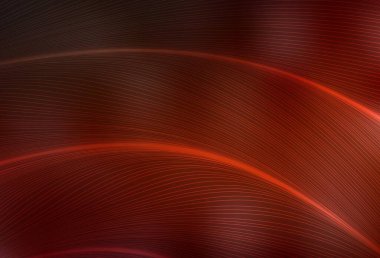 Eğri çizgileri olan koyu kırmızı vektör deseni. Değişken çizgileri olan renkli soyut çizimler. Posterler ve afişler için iş tasarımı.