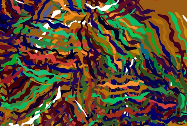 Texture Vectorielle Multicolore Foncé Avec Lignes Courbes Échantillon Aux Lignes — Image vectorielle