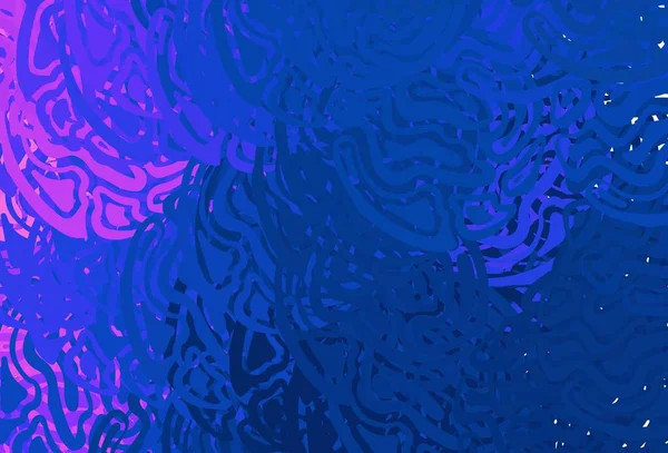 Rose Pâle Texture Vectorielle Bleue Avec Des Lignes Douces Illustration — Image vectorielle