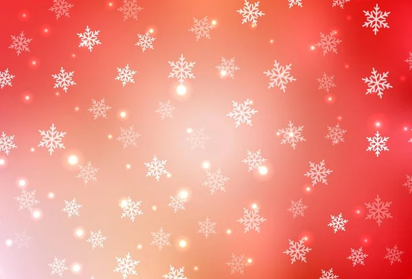 Світло Червоне Жовте Векторне Компонування Новорічному Стилі Барвистий Дизайн Різдвяному — стоковий вектор