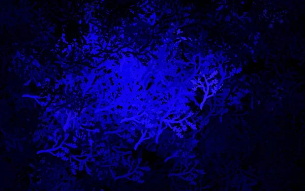 Темно Фиолетовый Векторный Узор Деревьями Ветвями Совершенно Новая Цветная Иллюстрация — стоковый вектор