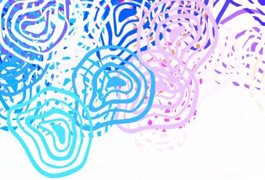 Açık mavi, soyut şekilli kırmızı vektör arkaplan. Rastgele şekillerle soyut tarzda dekoratif tasarım. İşiniz için en iyi akıllı tasarım.