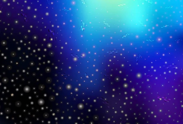 Donkerblauwe Vector Textuur Verjaardagsstijl Een Smart Illustration Met Gradiënt Kerstelementen — Stockvector