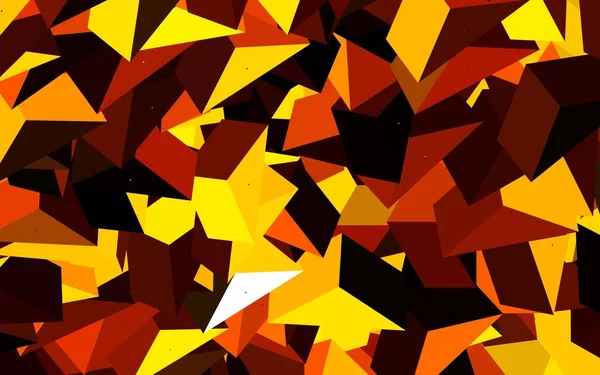 Donkergroene Gele Vectortextuur Met Driehoekige Stijl Driehoeken Abstracte Achtergrond Met — Stockvector