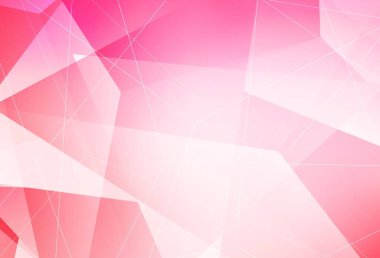 Açık Pembe, sarı vektör arkaplanı ve çokgen tarzı. Renkli üçgenli modern soyut illüstrasyon. İşiniz için en iyi akıllı tasarım.