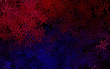 Koyu pembe, sarı vektör karalama arkaplanı ağaçlar, dallar. Ağaçlarla soyut tarzda yaratıcı bir illüstrasyon. Web siteleri ve pankartlar için desenli desen.