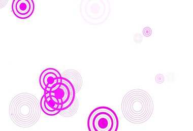 Noktalı açık pembe vektör arkaplanı. Bulanık dekoratif tasarım baloncuklu soyut tarzda. Marka kitabınız için yeni şablon.