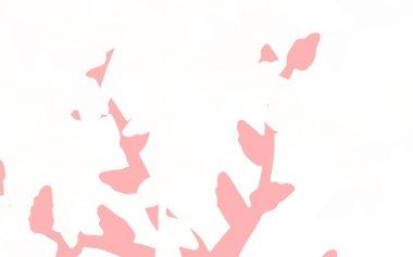 Açık yeşil, soyut şekilli kırmızı vektör arkaplan. Rastgele şekillerle soyut tarzda dekoratif tasarım. Duvar kağıtları için zarif tasarım.