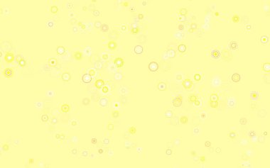 Açık yeşil, küreli kırmızı vektör deseni. Parlak renkli soyut çemberlerin olduğu bir resim. Marka kitabınız için yeni şablon.