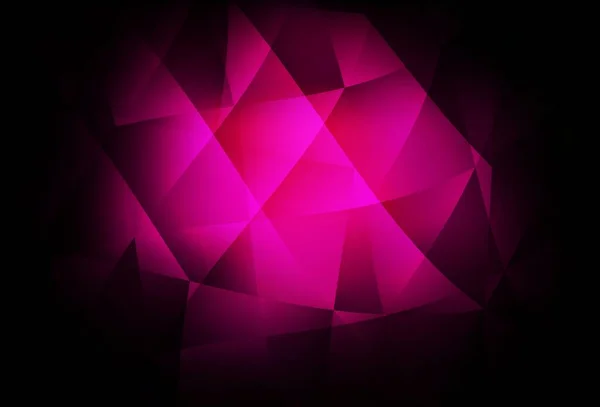 Modelo Poligonal Abstrato Vetor Rosa Escuro Ilustração Colorida Estilo Poligonal —  Vetores de Stock