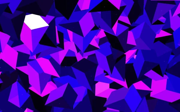 Dark Purple Vector Texture Triangular Style Abstract Gradient Illustration Triangles — Stock vektor