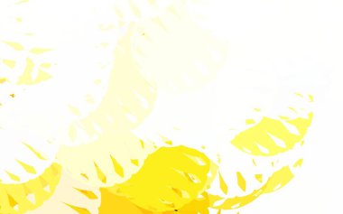 Açık yeşil, soyut şekilli sarı vektör arkaplan. Soyut gradyan şekilli basit renkli çizimler. Bir cep telefonu için arka plan.