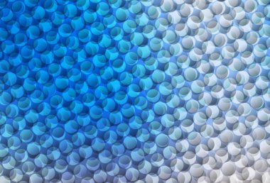 Açık mavi, küreli sarı vektör deseni. Doğa tarzında renkli baloncuklu soyut illüstrasyon. Poster ve web siteleri için tasarım.