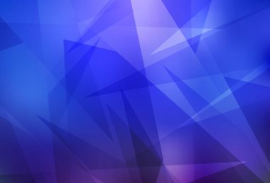 Üçgen biçiminde hafif BLUE vektör dokusu. Üçgen şekilli ışıltılı soyut çizimler. Duvar kağıtları için zarif tasarım.