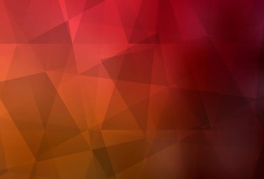 Koyu kırmızı, sarı vektör düşük polimerli doku. Çokgen biçiminde, gradyan ile renkli çizimler. Cep telefonunun arka planının şablonu.