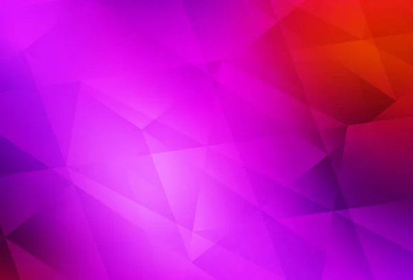 ライトピンク レッドベクトル抽象モザイク背景 グラデーションのエレガントな明るい多角形のイラスト あなたのウェブサイトのための多角形のデザイン — ストックベクタ