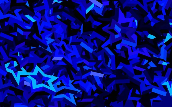 Dark Pink Blue Vector Background Colored Stars Decorative Shining Illustration — Stock Vector
