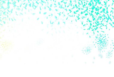 Açık yeşil vektör yapraklı zarif arkaplan. Hint tarzı yapraklı bulanık dekoratif tasarım. İş tasarımınız için yepyeni bir tarz.