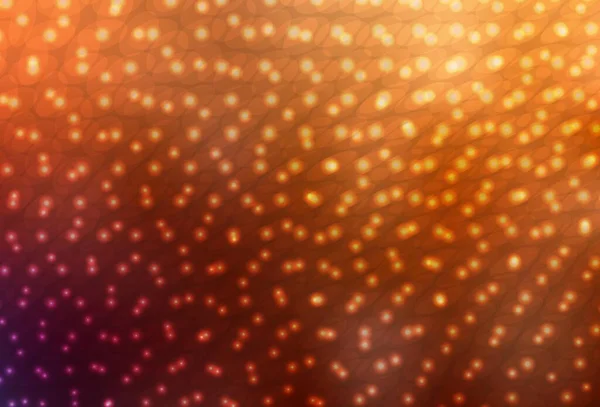 Dark Orange Vector Template Circles Beautiful Colored Illustration Blurred Circles — Wektor stockowy