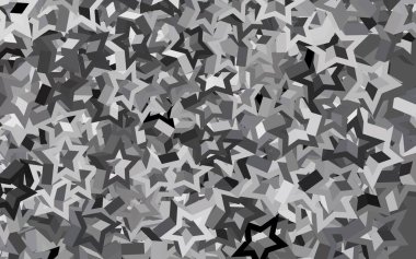 Renkli yıldızlı koyu gri vektör arkaplan. Bulanık dekoratif dizayn yıldızlı basit bir stilde. Astronomi web siteleri için desen.