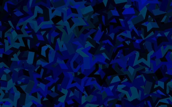 Темний Векторний Фон Blue Маленькими Великими Зірками Блискуча Абстрактна Ілюстрація — стоковий вектор