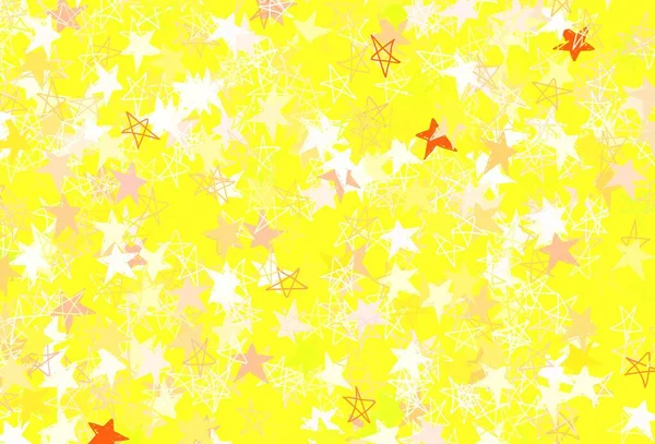 Verde Claro Plantilla Vector Rojo Con Estrellas Del Cielo Ilustración — Archivo Imágenes Vectoriales