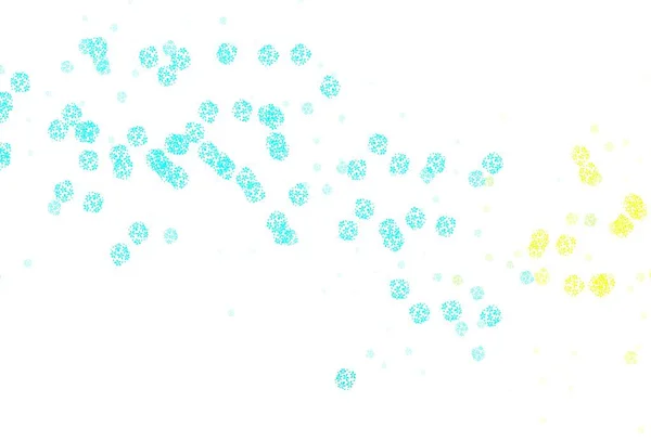Світло Блакитний Зелений Вектор Природний Фон Листям Скетчі Каракулі Листям — стоковий вектор